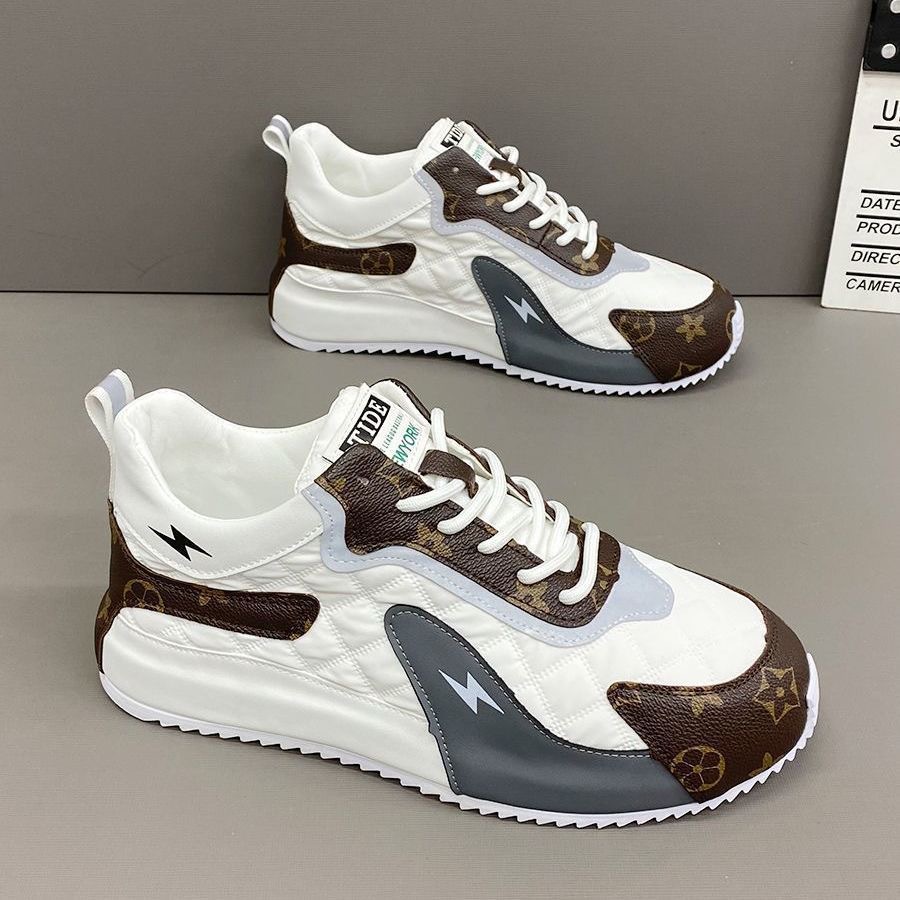Free shipping casual Korean-style fashionable and versatile daily wear printed soft breathable comfortable height-increasing sports and casual shoes f