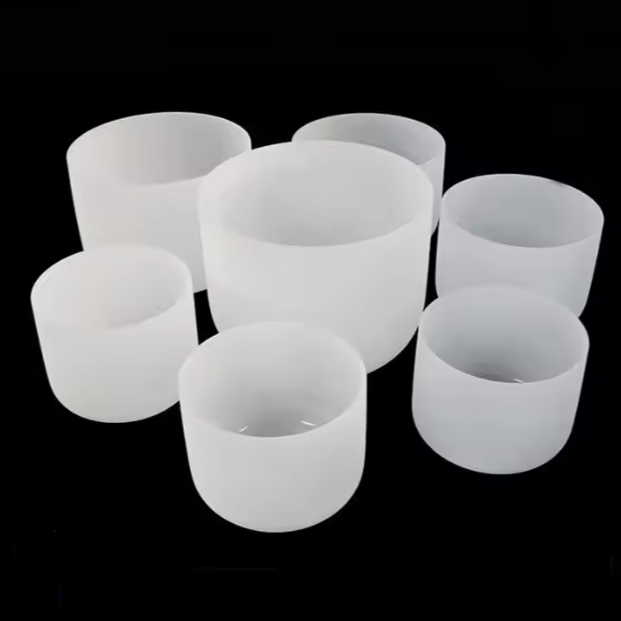 Creuset fondu en silice fondue personnalisé, creuset à Quartz en verre résistant aux hautes températures pour laboratoire