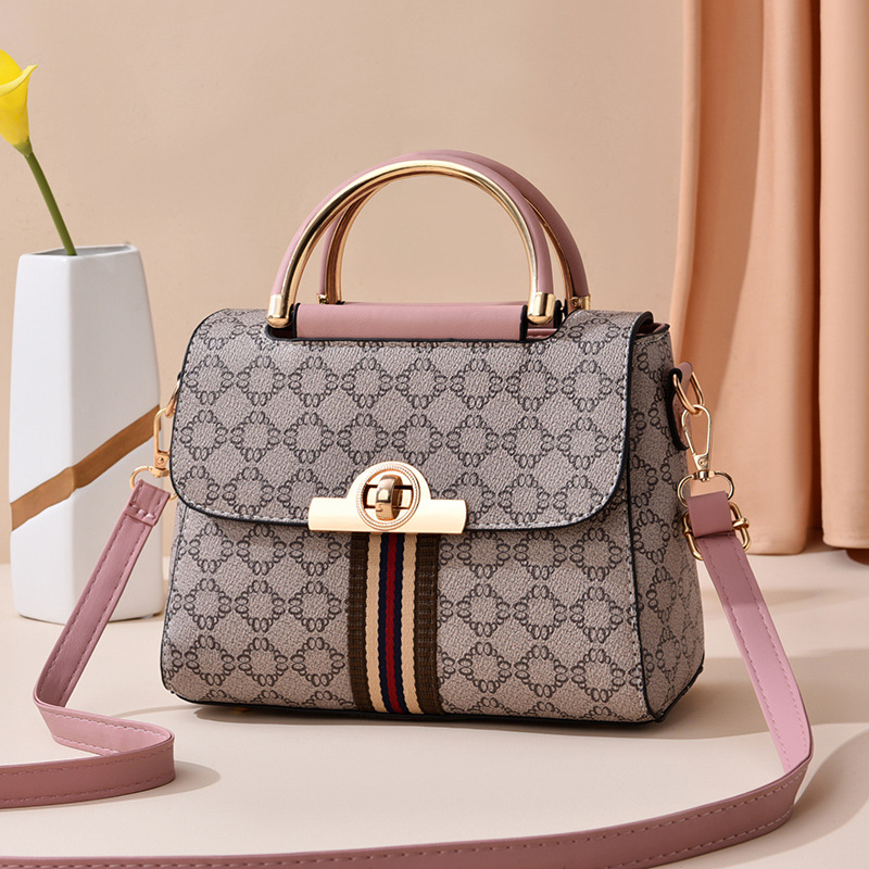 Cross-border high-end small bag women's bag new trendy fashion casual versatile Internet celebrity portable shoulder soft leather messenger bag d