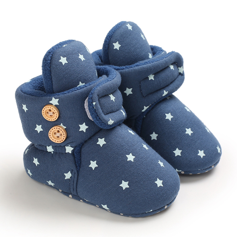 Newborn Baby Socks Shoes Boy Girl Enfant Toddler First Walkers Booties Cotton Comfort Soft Anti-slip Warm Infant Crib Shoes 0-18 Months K0479
