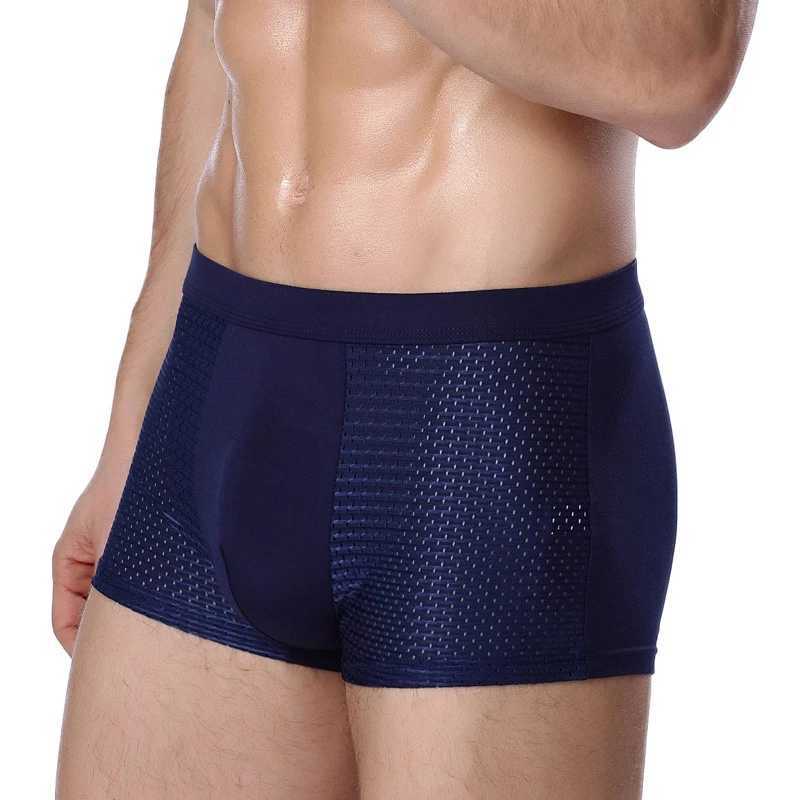 Yeah.4pcs bamboo boxer bamboo suit short mens ultra-fine fiber boxing underwear compression elasticity Z250422