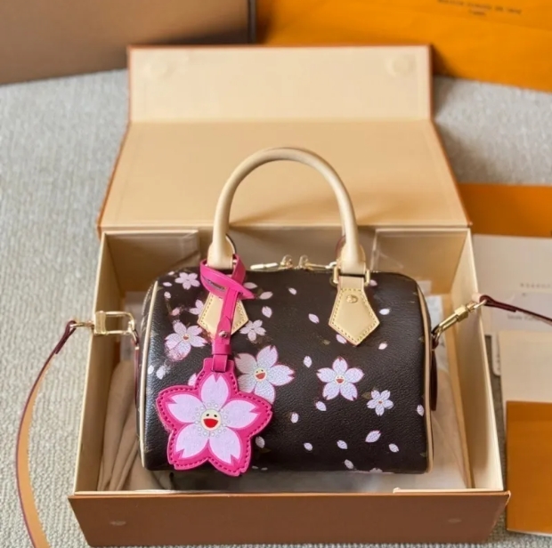 cherry blossoms Pochettes chain bag Murakami Takashi women handbag tote Shoulder underarm cherry bags Clutch wallet Hobo purses ladies Satchels handbags totes