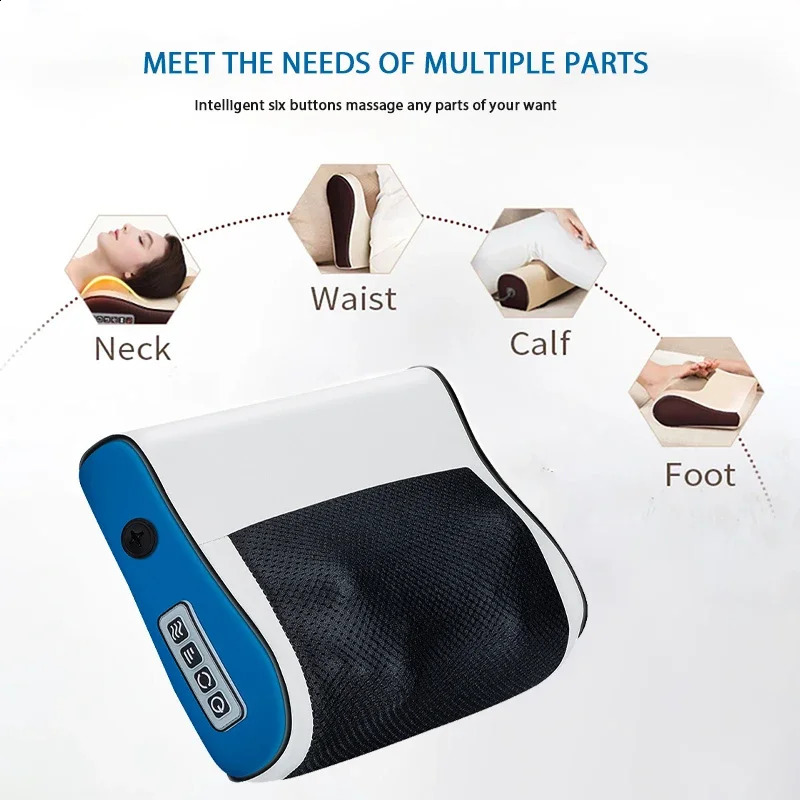 Multi Functional Neck and Shoulder Massager Household Neck and Back Kneading Tool with Multiple Adjustable Compress Massage 250418