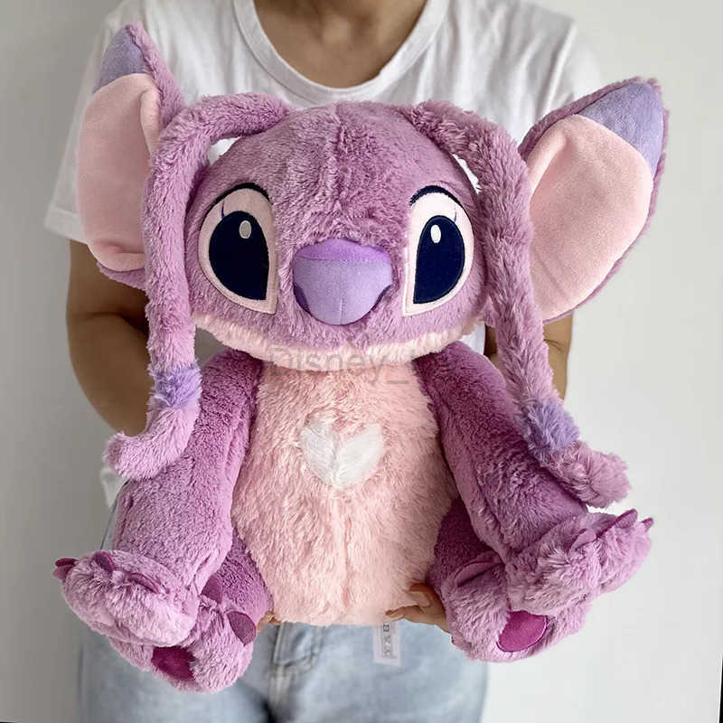 Disney plush dolls 30/40cm Disney Lilo Stitch Stuffed Plush Doll Christmas Gift Doll Plush Monster Steve Angel Childrens Gift Y250423