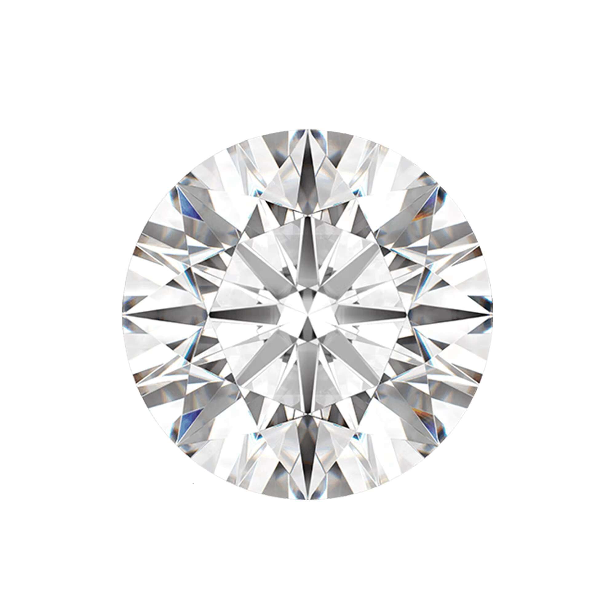 2.5 CT Round Brilliant Lab Grown White Diamond D Color I1 Clarity GIA Certified VVS1 Clarity Loose Man-Made Diamond for Jewelry