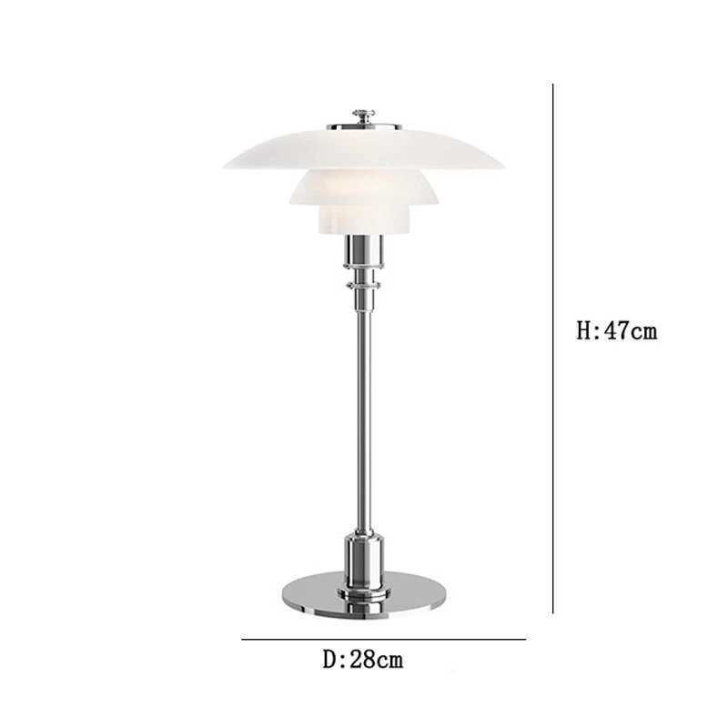 Postmodern Minimalism Danish Desk Lamp Nordic Desk Lamp Living Room Learning Hotel Soft Bed Headlamp Decorative Glass Reading Lamp Z250422