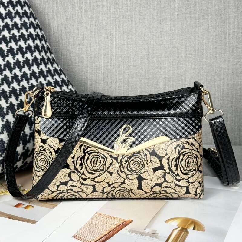 Guangzhou Women's Bag 2024 New Fashionable Crossbody Shoulder Middle-Aged Mother Bag, Dinner Wallet