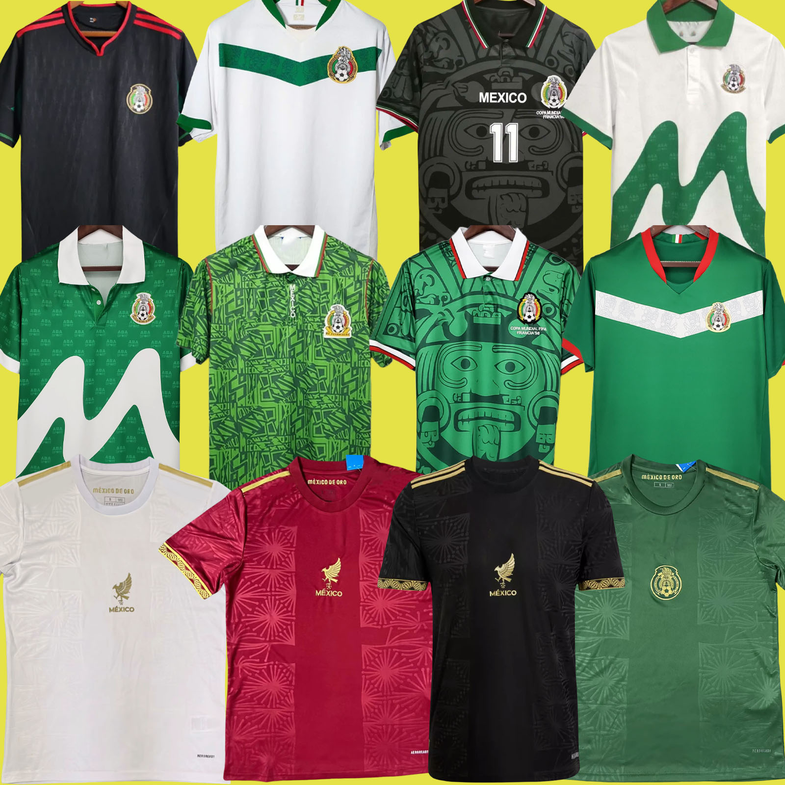 1986 1994 95 1998 Mexico Copa America RAUL CHICHARITO Soccer Jerseys 2025 LOZANO 25 26 H.LOZANO Men Kids Football Shirts Uniforms Fans Player Version GIMENEZ Gold Cup