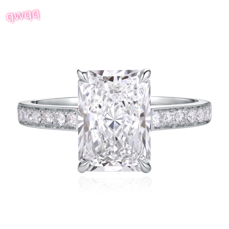 18K White Gold 3.00ct Lab Grown Diamond Wedding Ring Classic CVD HPHT Rhodium Plated Unisex Engagement Fine Anniversary Gift