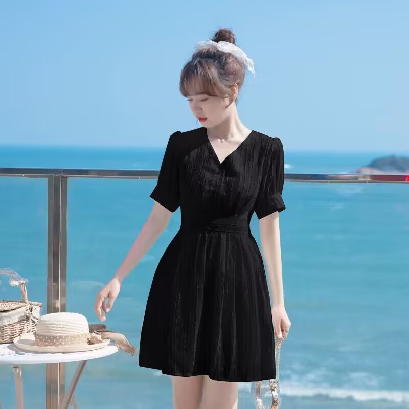SY4120 High quality gentle style cotton and linen all-match skirt women's spring and summer Zen style women's clothing high waist