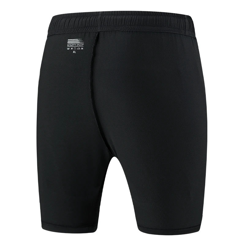 S9XL Large mens and womens sports and fitness shorts two pieces of ice silk for quick drying in outdoor running pockets 250414Z