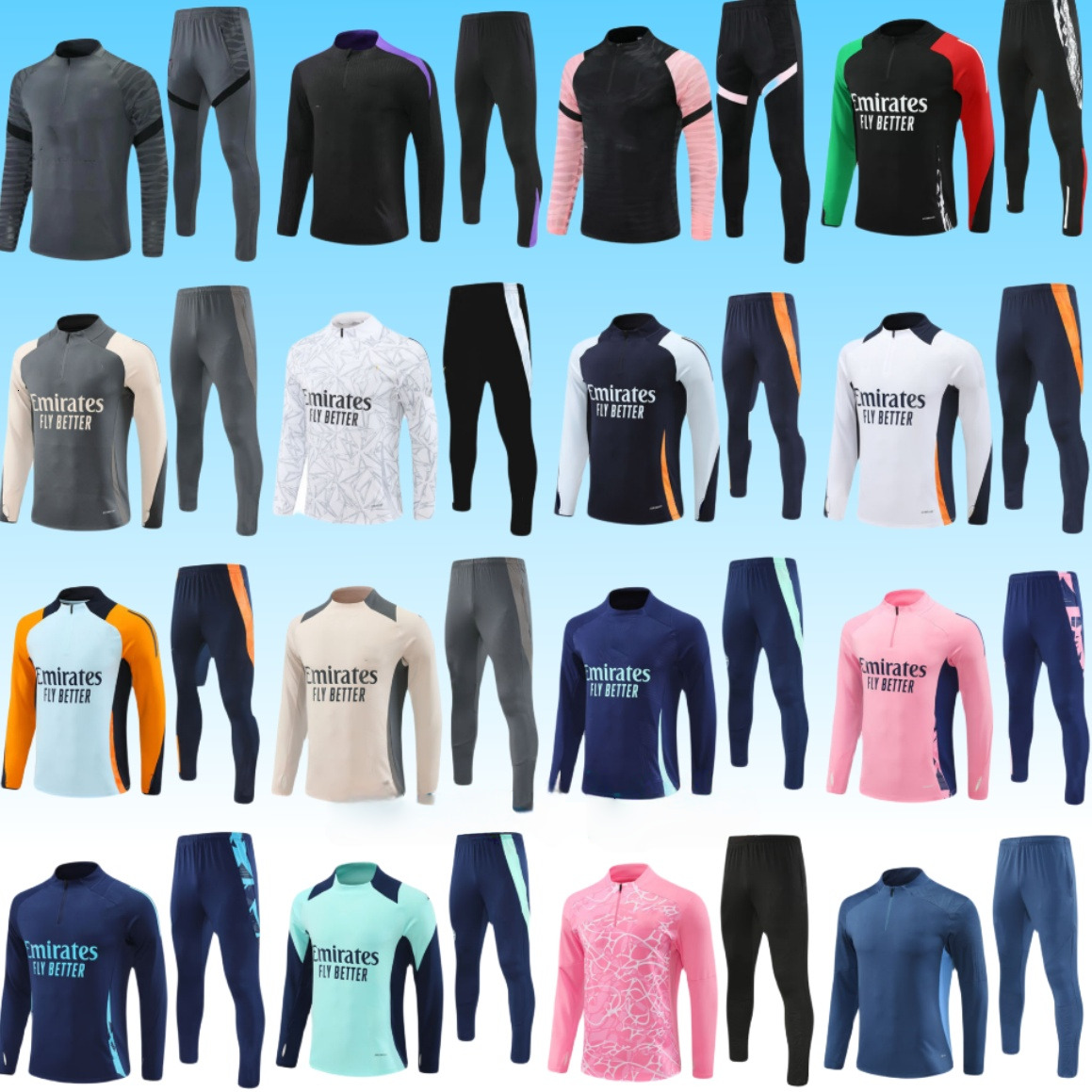 2024 2025 26 soccer tracksuit Men and kids kit 24 25 football tracksuit training suit jogging Survetement Foot chandal futbol