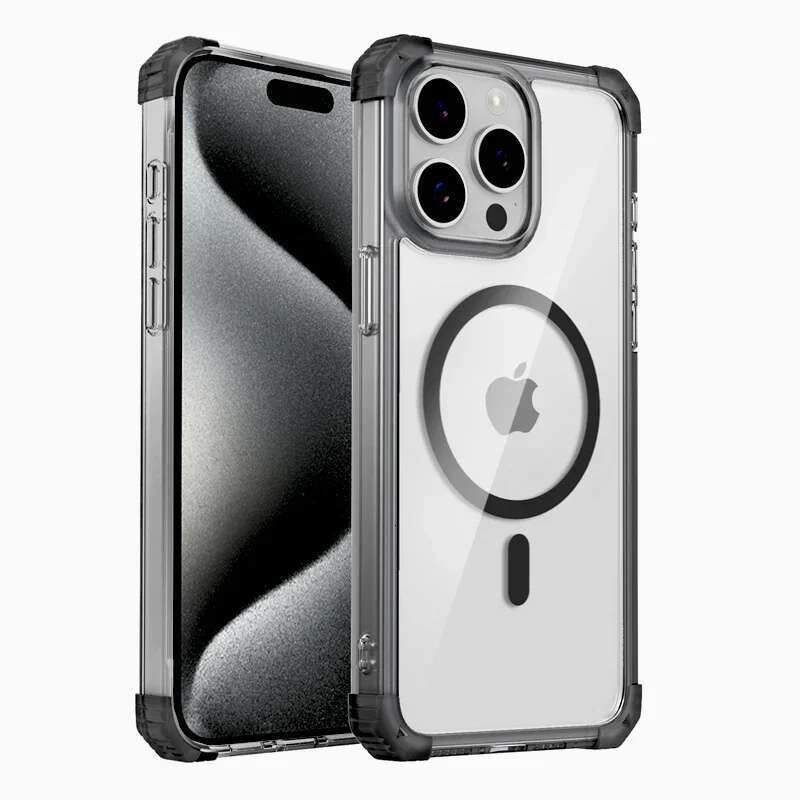 Shockproormor Magnetic Transparent Case iPhone 14 13 12 11 16 Pro Max Plus For Magsafe Wireless Charging Clear Cover