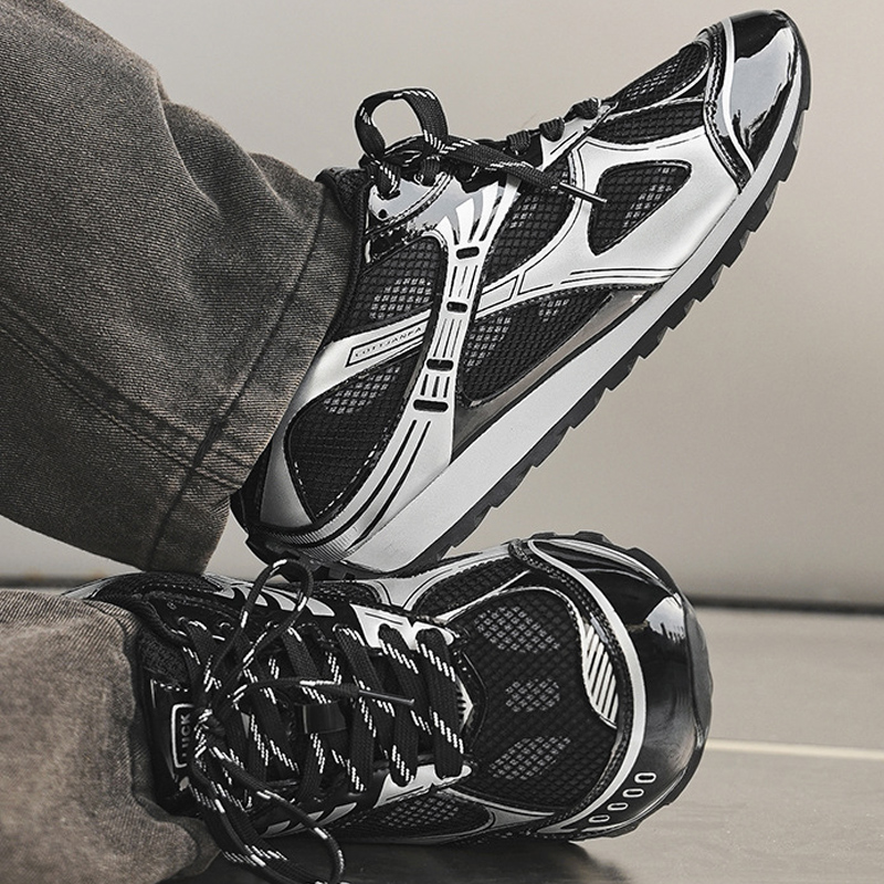 Men's Outdoor Retro Sneakers All-Season Lightweight Breathable Running Shoes Stylish Comfortable Trendy Footwear