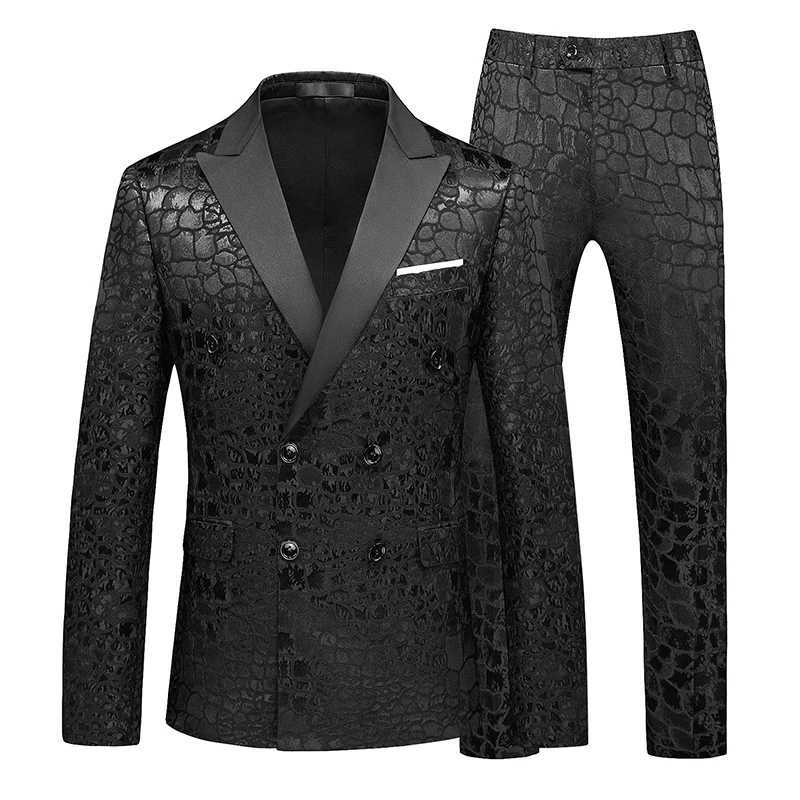 2025 Mens Professional Large Sized (Set+Mens) Business Banquet Wedding Handmade Two Piece TrendXJ250522
