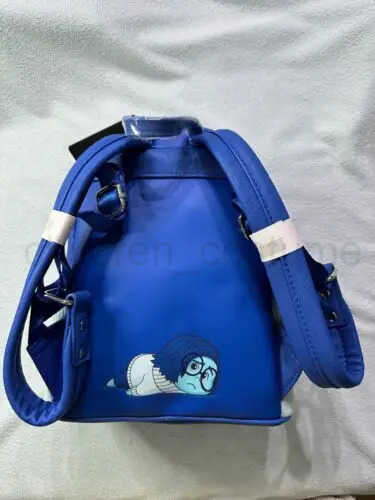 Disney Inside Out Sadness cosplay mini Rucksack PU leather backpack cartoon lasso stitched fashionable cute girl storage bag W20250423