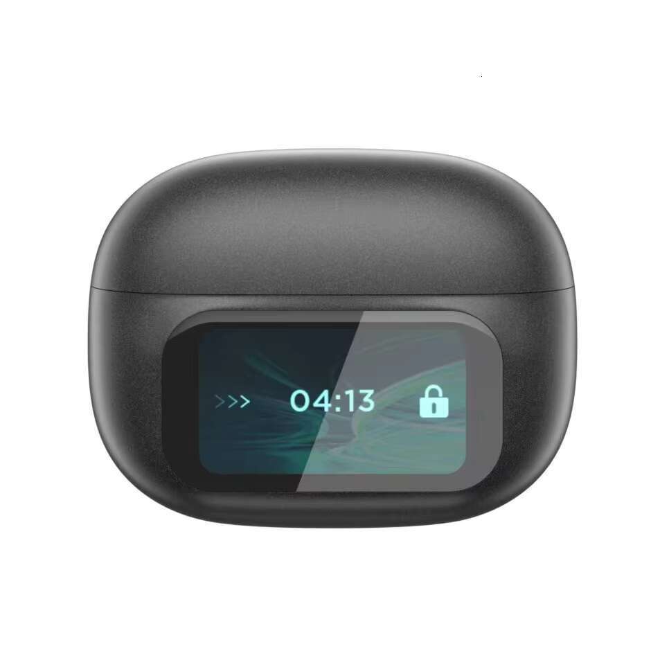 LCD display intelligent TWS earbuds OWS ear clip Bluetooth 5.4 earphones with artificial intelligence translation