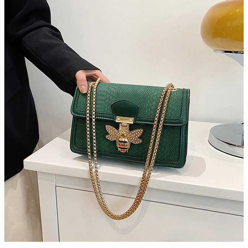 Luxury brand handbag new bee Fem shoe bag simple and high-quality leather horizontal chain handbag Z250422
