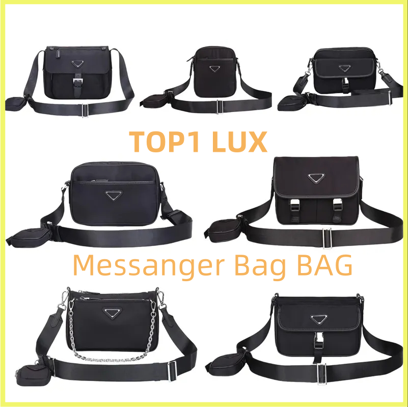 TOP 2025 luxury designer bag 2in1 handbags messenger bag for chest pack designer Canvas and nylon pocket leather shoulder bags fashionable casual leather