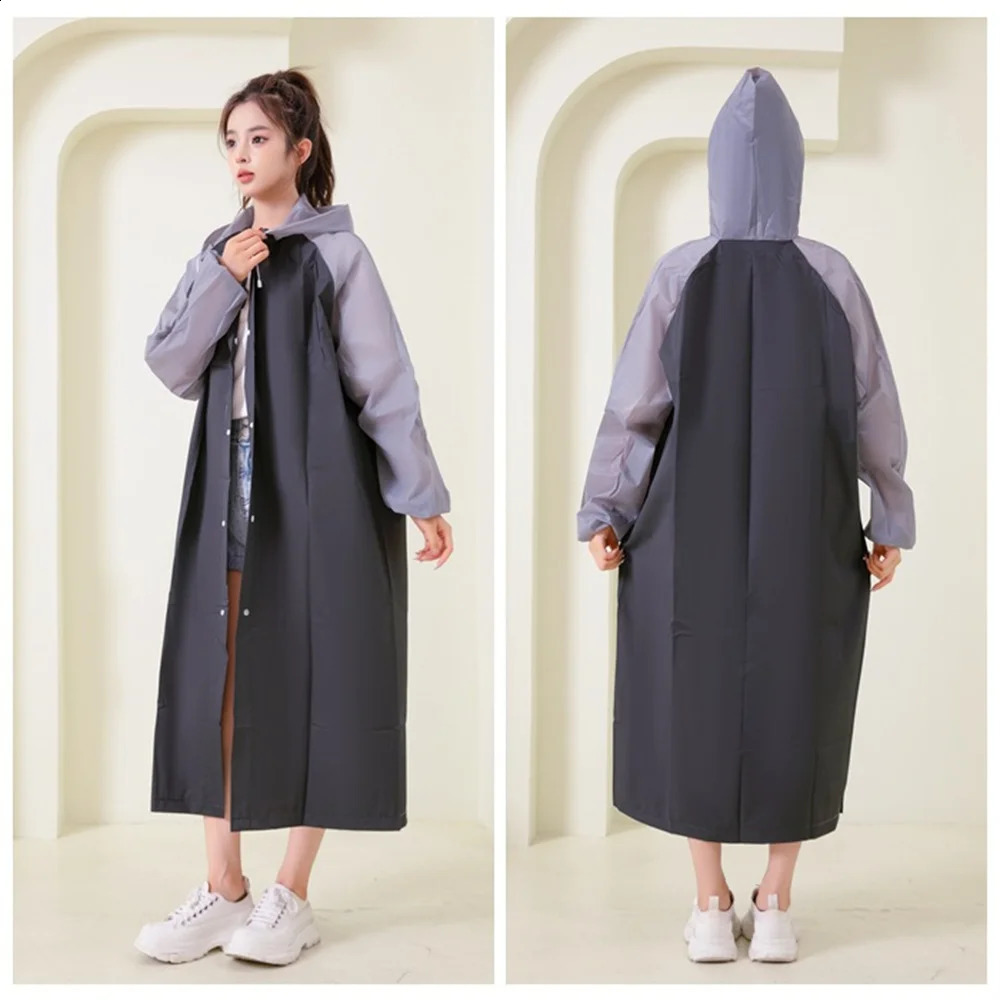 Universal Thick Raincoat With Contrasting Colors 145x70 Mens Womens Raincoats Hiking And Tourist Attractions Adult Raincoats 250421