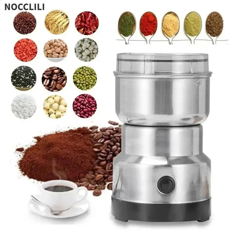 Electric Grinder Multifunctional Coffee Grinder Cereal Nuts Beans Spices Grains Grinder Machineultra-fine Baby Food Grinder 250423