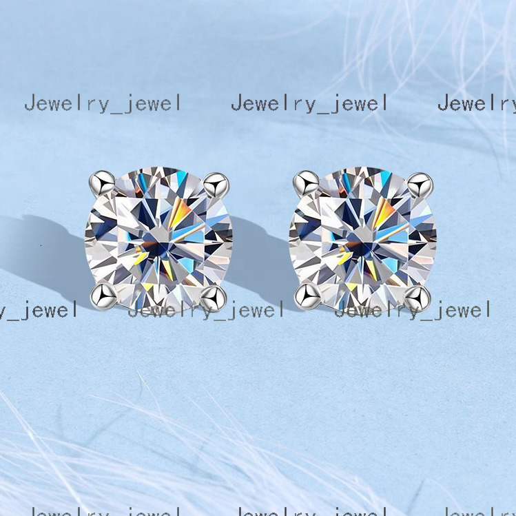 14k Gold Diamond Stud Earrings Lab VVS Solitaire Diamond Earring Custom Fine Jewelry Earrings