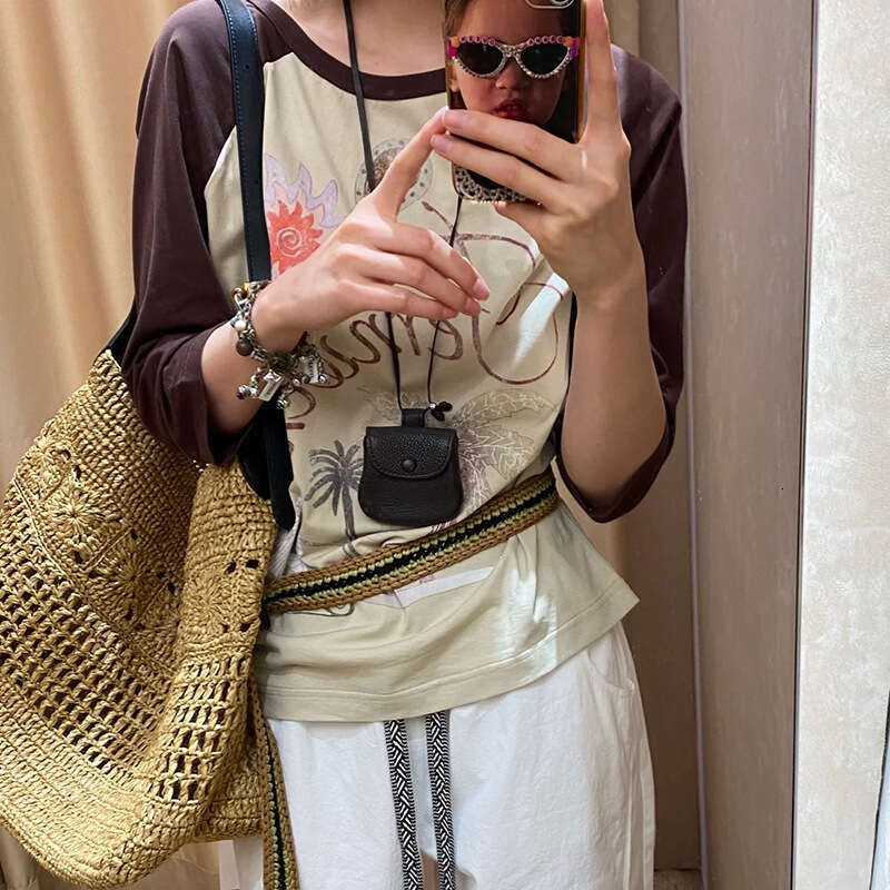 Ins Style Resort Beach Bag Handmade For Women New Beach Vacation Shoulder Large Capacity Tote Bag Commuting Straw Woven Bag KQ