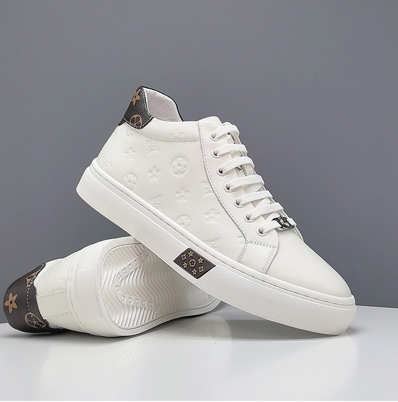 free shipping designer shoes men's autumn winter Korean casual sports thick-soled sports casual shoes white sneakers trendy fashionable versatile