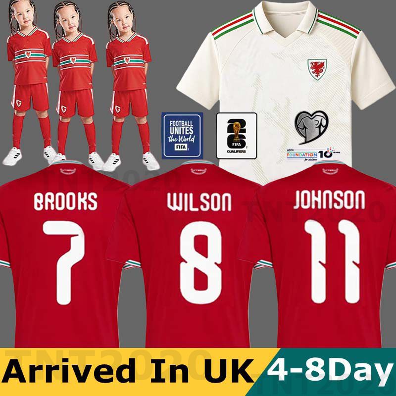 top New 2026 2027 world cup wales soccer jersey 26 27 BROOKS WILSON JOHNSON Neco Williams HOME football shirts men kit quality Red uniform