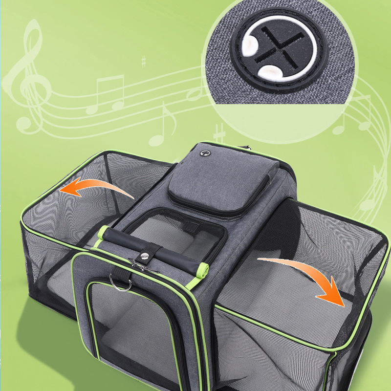 Foldable Pet Travel Bag - Portable Cat & Small Dog Carrier for Car - view 5