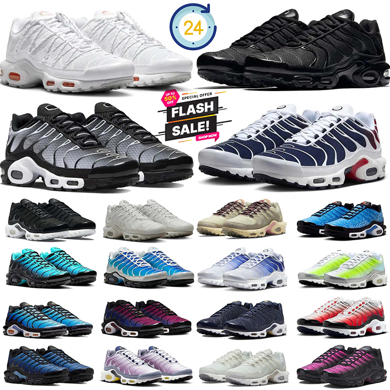 TN Plus Ultra Sports Shoes Men Women Tns 3 Utility Requin Triple White Black Grey Blue Running Shoe Gradient Dusk Unity Mesh Breathable Trainers Outdoor Sneakers