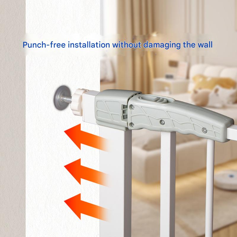 Cat-proof door fence dog indoor balcony partition fence encryption heightened punch-free cat guardrail pet door fence - view 3