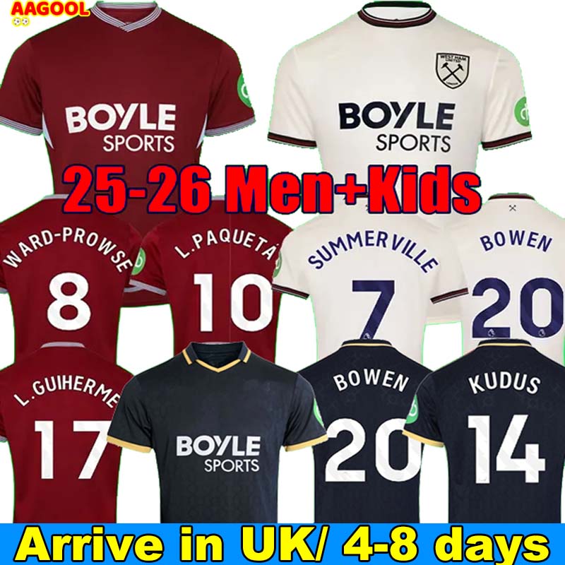 WEST HAMmes united 25 26 Soccer Jersey football kit football shirt HAN BOWEN FULLKRUG WARD-PROWSE 2025 2026 L.PAQUETA ANTONIO RODRIGUEZ black Men kids sets uniforms