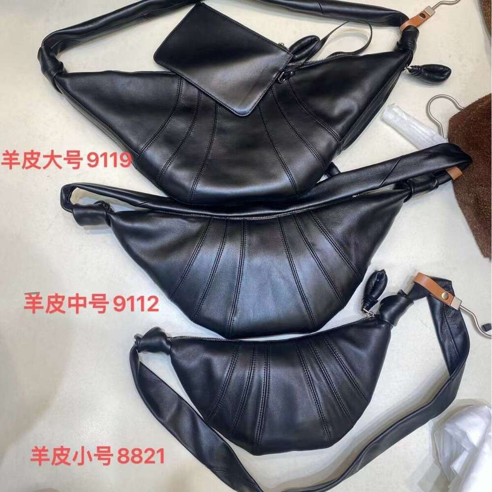 Designer Bag Sheepskin Genuine Leather Cow Shoulder Diagonal Cross Croissant Armpit Sheep Horn