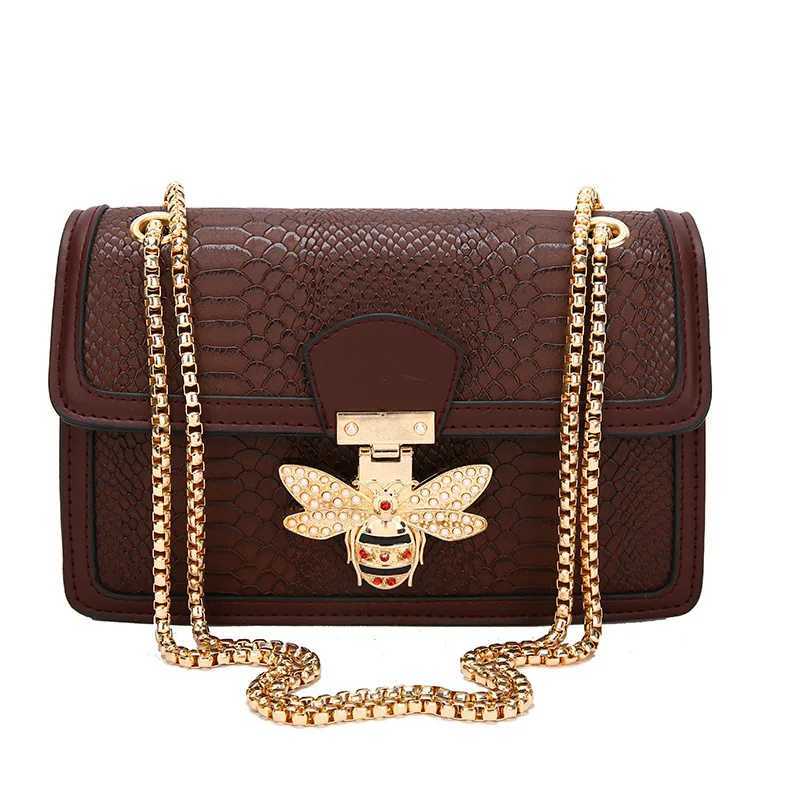 Luxury brand handbag new bee Fem shoe bag simple and high-quality leather horizontal chain handbag Z250422