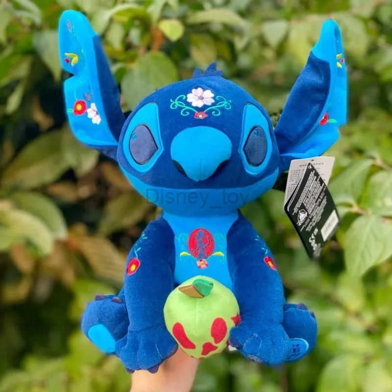 Disney plush dolls Limited edition sewing cartoon Lilo Stitch rose doll plush toy Kawaii comfortable doll birthday gift Y250423