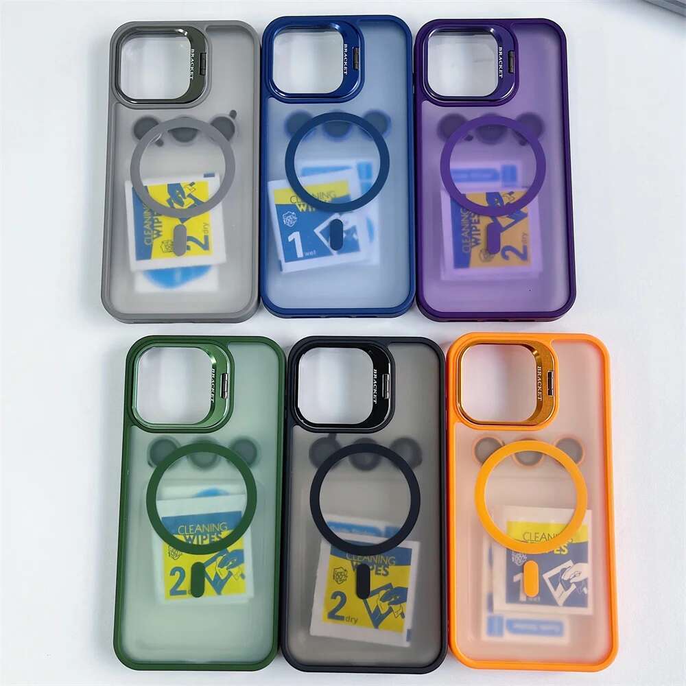 Magnetic Wireless Charging Magsafe Matte Clear Case For iphone 16 Pro Max 15 14 13 12 11 With Lens Protector Cover