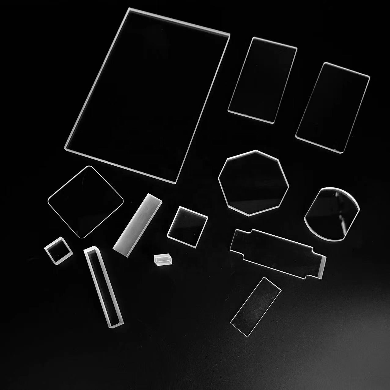 Professional Custom Rectangular JGS1 JGS2 JGS3 UV Quartz Square Plate Thin Quartz Sheet for Laboratory