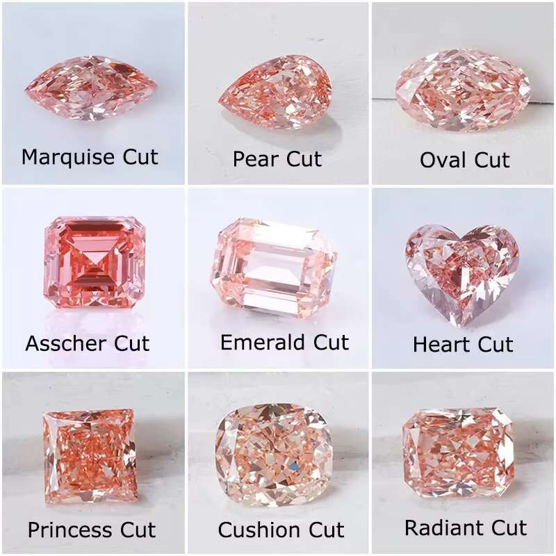 Fancy Vivid Pink Lab Grown Diamond CVD HPHT GIA IGI Certified 1CT 4CT Oval Pear VVS1 VVS2 Loose Diamond Stone Custom Jewelry