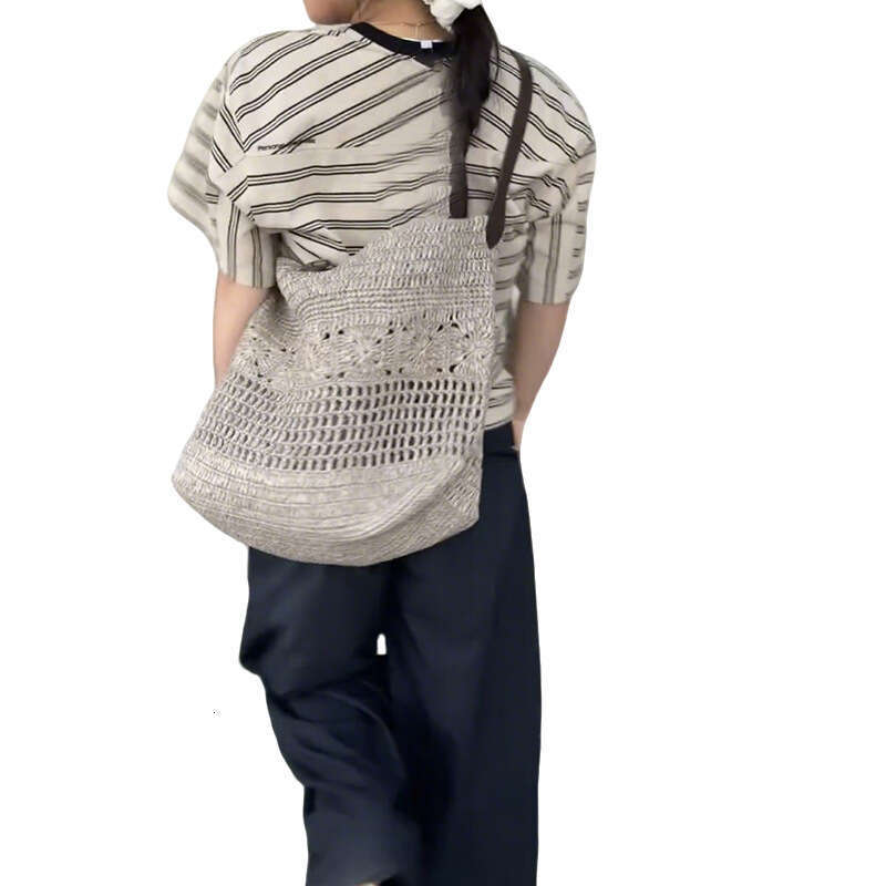 Ins Style Resort Beach Bag Grass Women S Large Capacity Ethnic Style Shoulder Bag Summer Vacation Beach Woven Tote Bag KQ