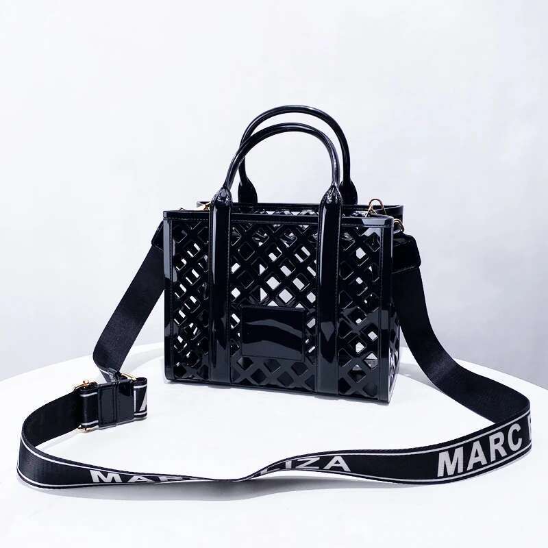 Fashion Box Jelly Bags For Women Designer Handbags Purses 2025 New In PVC Letters Hollow Top Handle Small Candy Shoulder Designer's bag