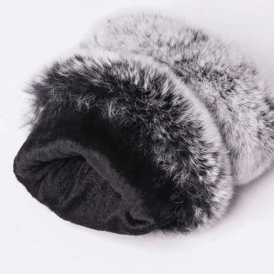 Women Winter Warmer Wrist Gloves Genuine Leather Rex Rabbit Fur Fingerless Driving Plaid Sheepskin Mittens gloves 251114
