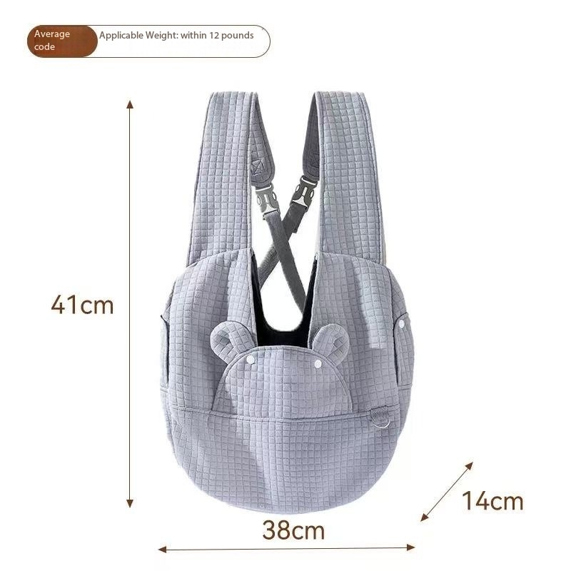 Dogs go out with portable backpacks, pet backpacks, dog bags, carrying dog artifacts, cats, small and medium-sized dogs, carrying chest cat bags