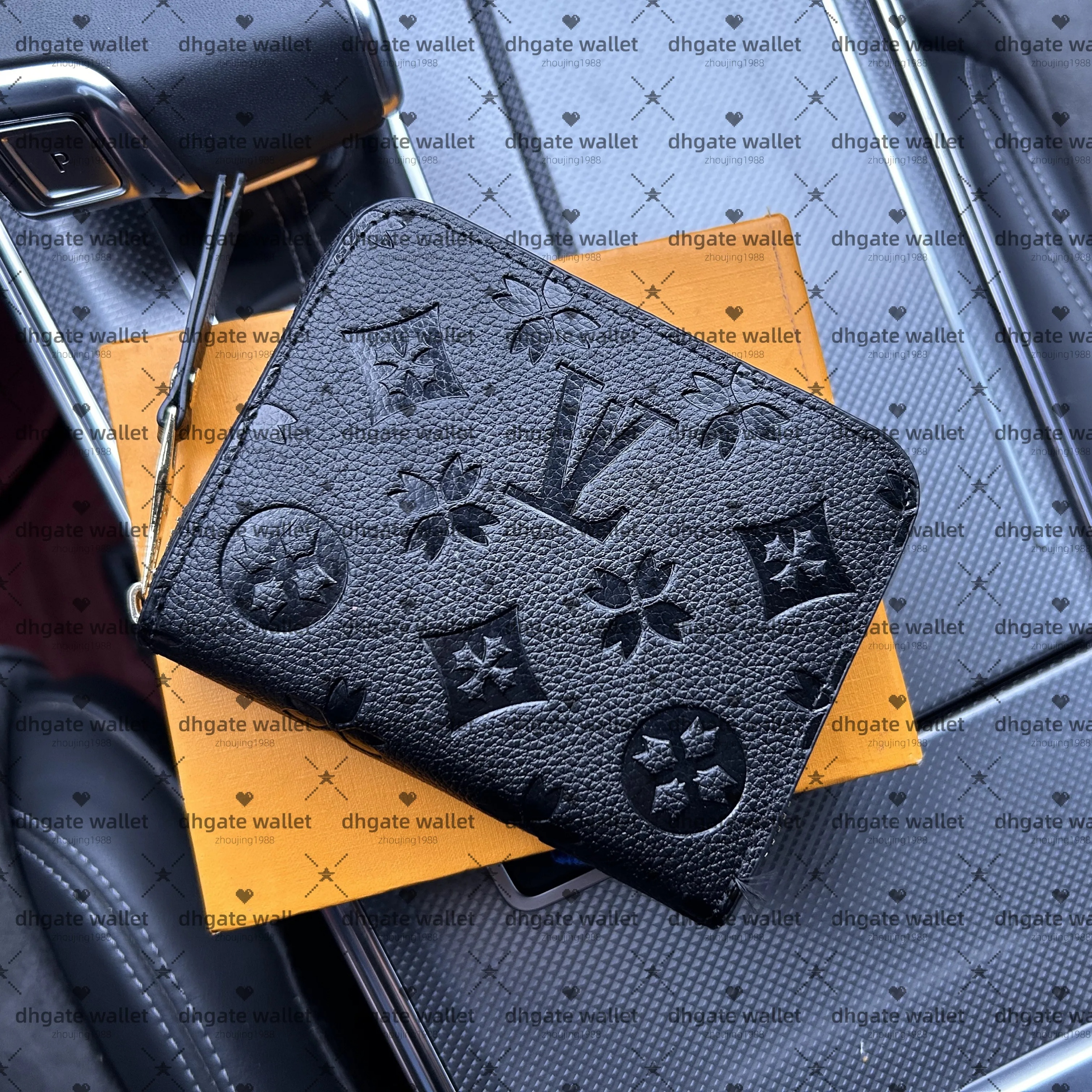 Top Quality Designers wallet zippy mens wallet Luxury key pouch Fashion Bag Card Holder Evening Bags Coin Purse Embossed Zipper Clutch Wallets purses