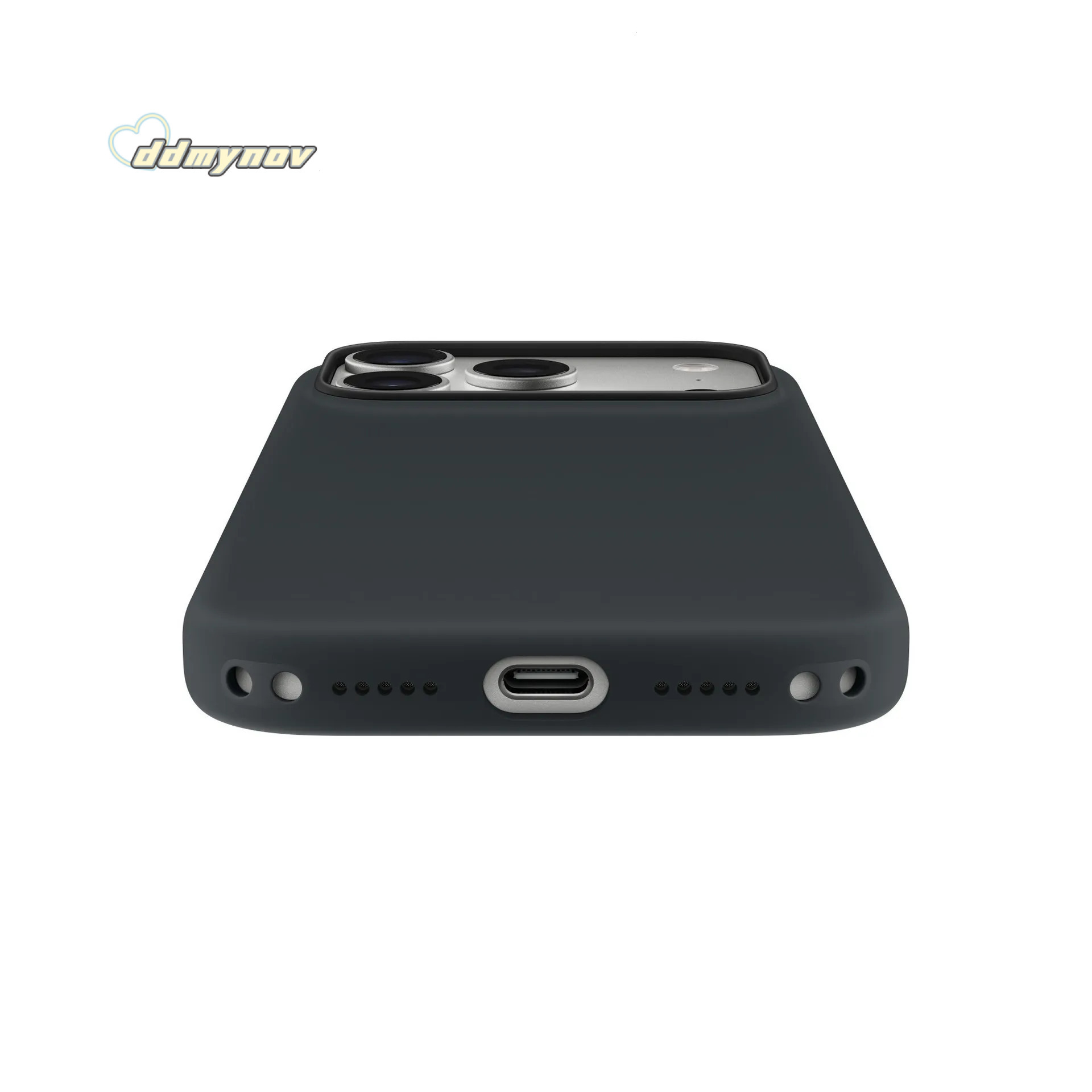 Compatible Apple iPhone 17 Pro Max Case Liquid Silicone Full Coverage Magnetic Frame with Camera Button Protection - Animated Design ddmynov