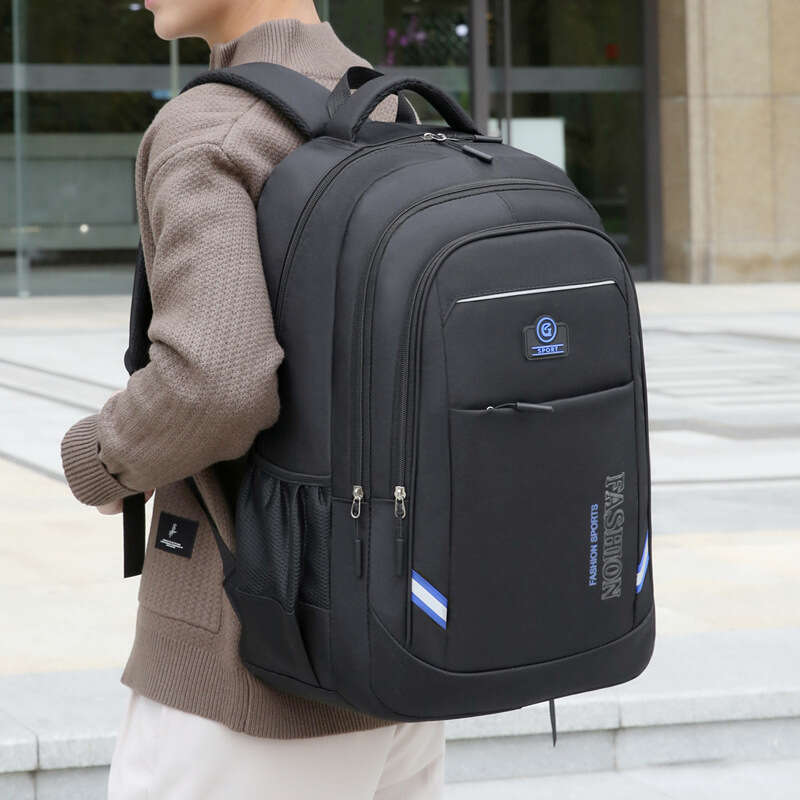 2025 new backpack for men with a high-end feel, business lightweight, college student travel computer backpack, commuting leisure bag