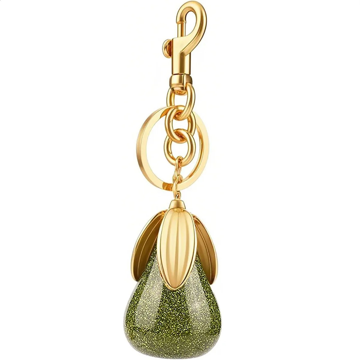 Arrival Fruit Creative Cherry Cute Pear Bag Keychain Pendant Glitter Crystal Fashion Texture Cherry Pendant Bag Ornaments 250422