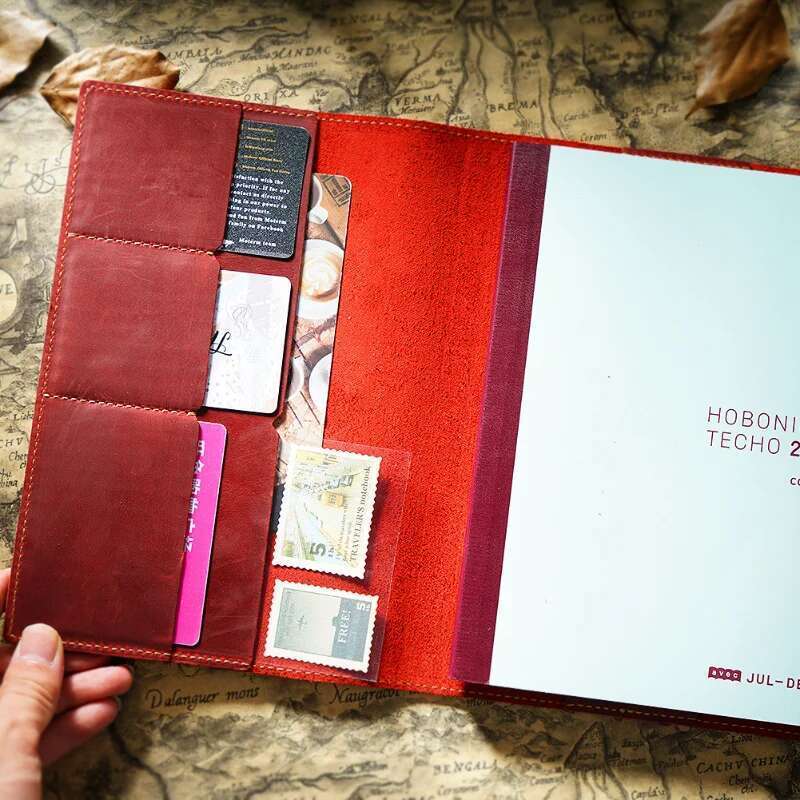 Genuine Leather A5 Size Sketchbook Diary Vintage Cowhide Notepad Creative Unisex Notebook Protection With Inserts