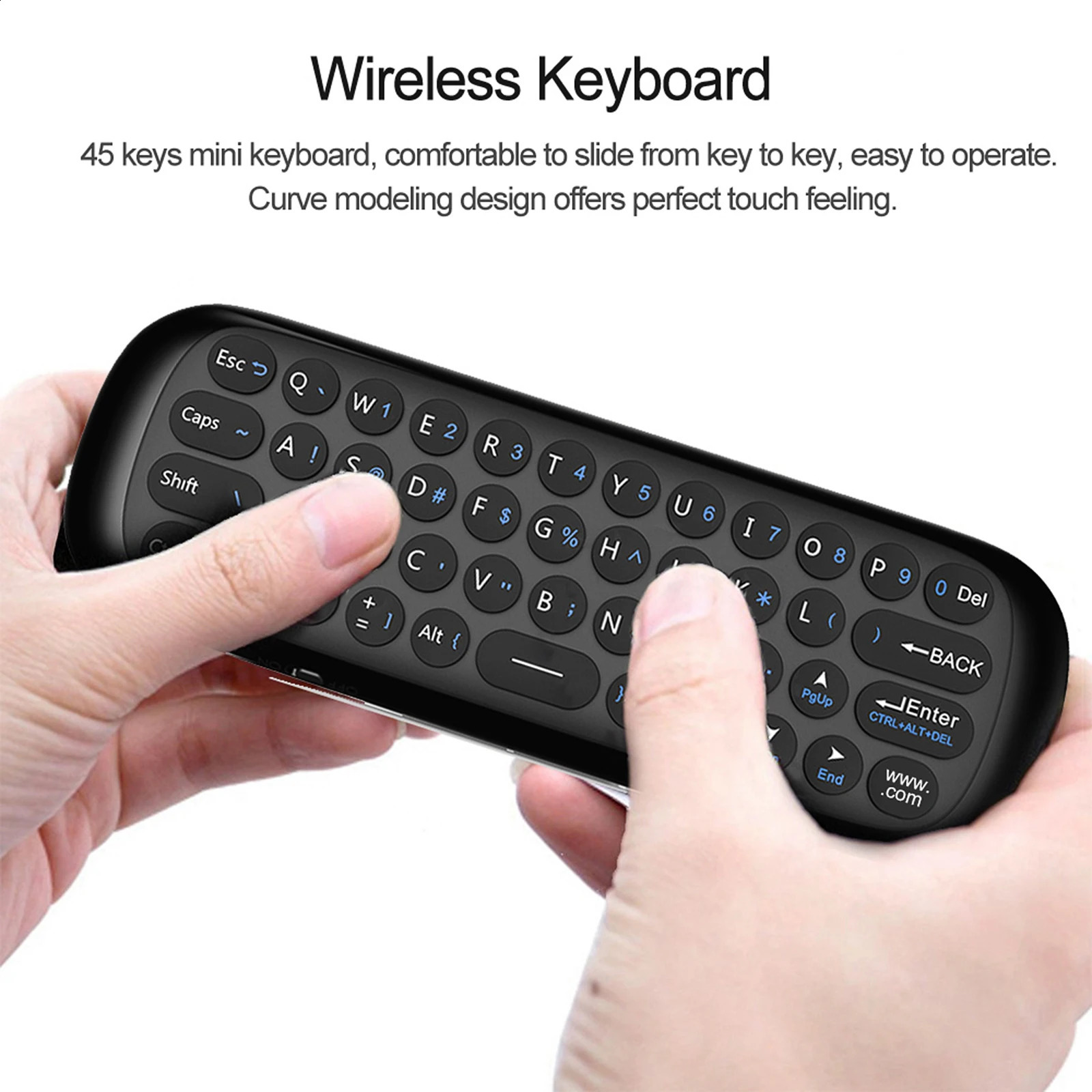 W1 Air Mouse Wireless Keyboard Remote Control 2.4G IR Learning 6-Axis gyroscope Motion Sense for Smart TV Android TV Box PC 250417