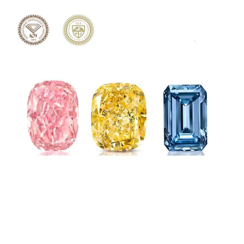 Wholesale IGI Certified Radiant Cut CVD Diamond Lab Created Pink Fancy Color 1 Pc Synthetic Pink Diamond